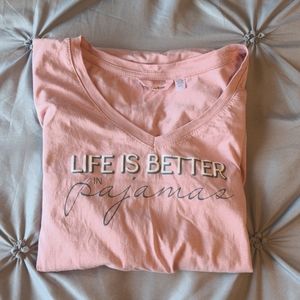La Vie en Rose Pajamas top